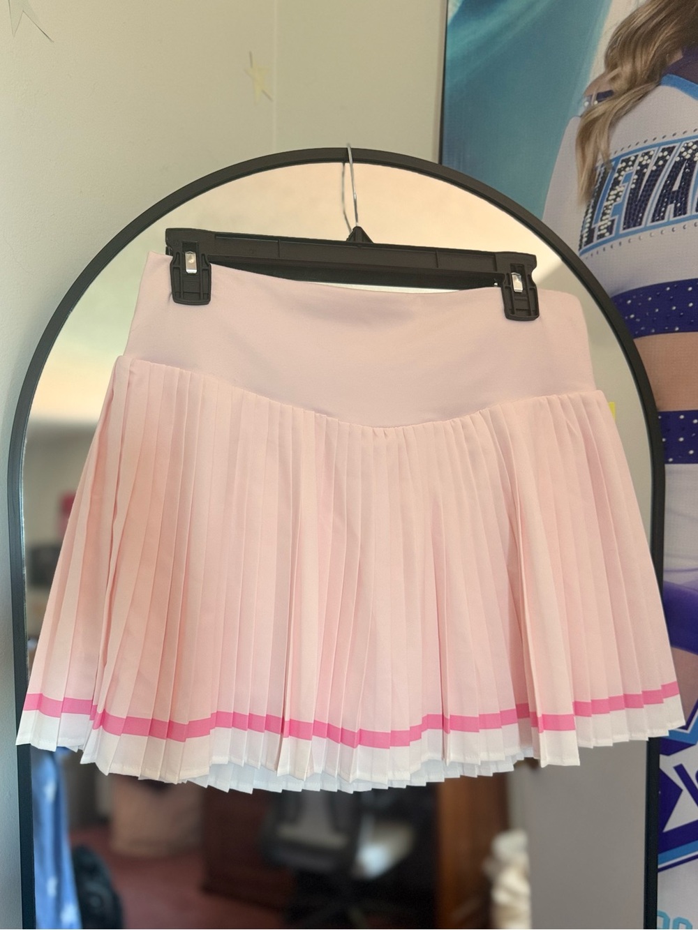 Target Active Pleated Pink Skirt with Accent Stripe